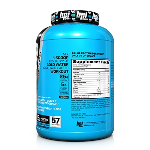 BPI Sports Whey-HD Ultra Premium Whey Protein Powder, Strawberry Cake, 4.5 Pound