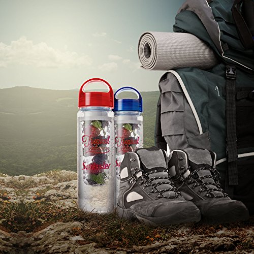 Swissler Tropical Infusion Water Bottle, Create Your Own Naturally Flavored Fruit Infused Water, Juice, Iced Tea, Lemonade & Sparkling Beverages - thumbnail