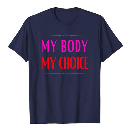 Onlywo Women S Summer Casual Tops Short Sleeve Round Neck Loose Pullover MY BODY MY CHOICE Letter Print Loose T Shirt