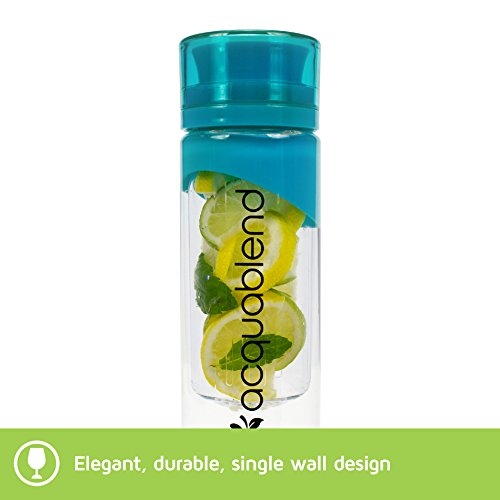 SUMMER SPECIAL - Acquablend ® Premium 24oz Twist Top Fruit Infuser Water Bottle. Create Your Own Naturally Flavored Fruit Infused Water, Juice, Iced  thumbnail