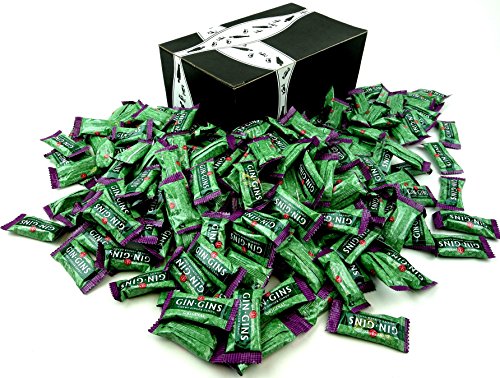 The Ginger People Gin Gins Original Chewy Ginger Candy, 3 Lb Bag In A BlackTie Box