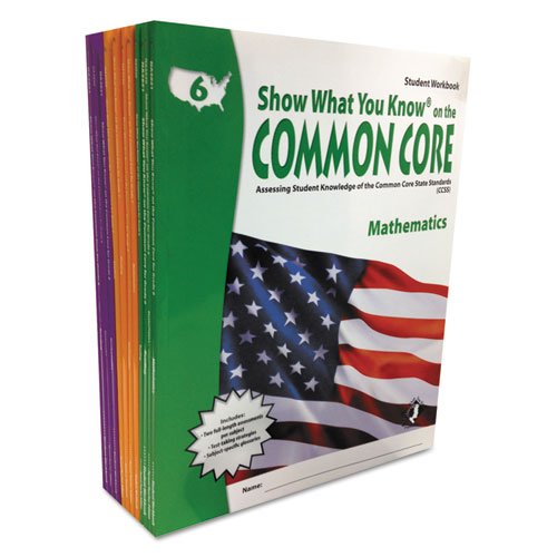 SHOWWHATYOUKNOW NA3002 Common Core Assessment Reference Kit, Math/Reading, Grades 6-8, 1136 Pages