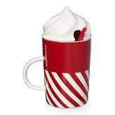 Starbucks 2015 Candy Cane Mug & Spoon 12 Fl Oz