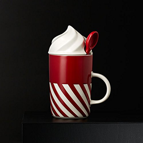 Starbucks 2015 Candy Cane Mug & Spoon 12 Fl Oz thumbnail