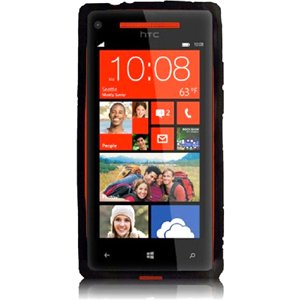 TPU Case Cover for HTC Windows Phone 8X/6990/Zenith - Black thumbnail