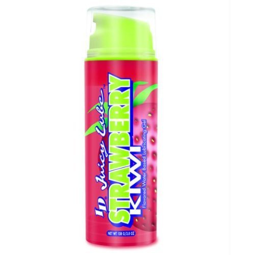 ID Juicy Lube Fresh Strawberry Kiwi Flavored 3.8 Oz Water Based Lubricating Gel