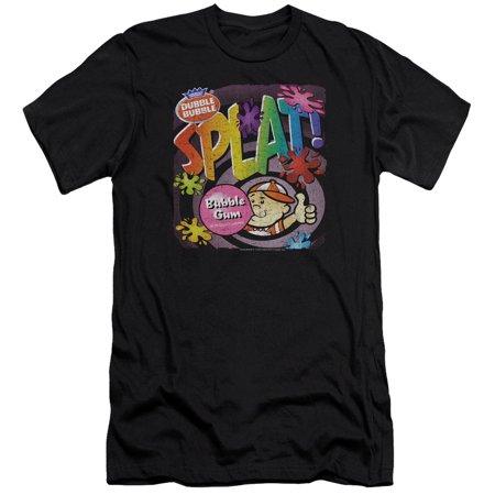 Dubble Bubble Splat Gum Premium Canvas Adult Slim Fit 30/1 T-Shirt Black