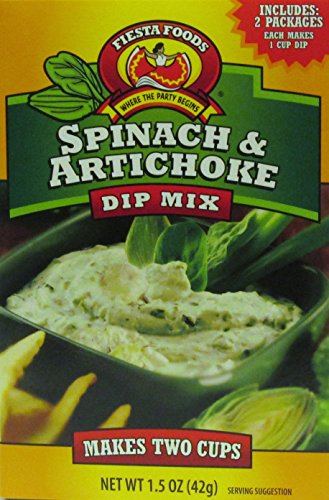 FIESTA FOODS, DIP MIX, SPINACH & ARTICHOKE, SPINACH & ARTICHOKE
