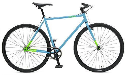 Retrospec Bicycles AMOK V2 CycloCross Convertible Single-Speed/Commuter Bike with Chromoly Frame, Hi-Vis Blue, 54cm/Medium thumbnail