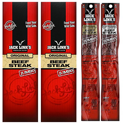 24 Jack Link's Premium Cuts 2oz Jumbo Beef Steaks Original or Peppered Bulk Lot