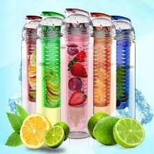 SALUS Infusion Water Bottle, Tritan Fruit Infuser for Naturally Flavored Fresh Drinking Water, Multi-Purpose Flip-top BPA-FREE, 25 Oz, Purple thumbnail