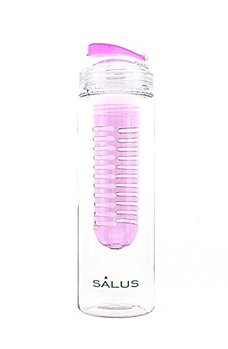 SALUS Infusion Water Bottle, Tritan Fruit Infuser for Naturally Flavored Fresh Drinking Water, Multi-Purpose Flip-top BPA-FREE, 25 Oz, Purple thumbnail