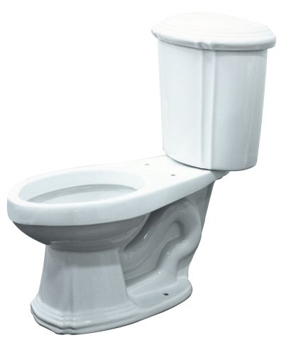 Samson TBT-1455-01 Monroe Elongated Standard Height 1.6 GPF Toilet, White, 2-Piece