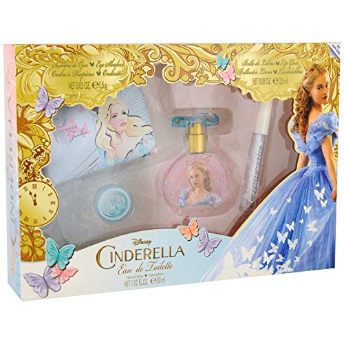 Disney Princess Cinderella подаръчен комплект EDT 30 Ml + блясък за устни 2,5 Ml + сенки за очи 1,5 G + коз thumbnail