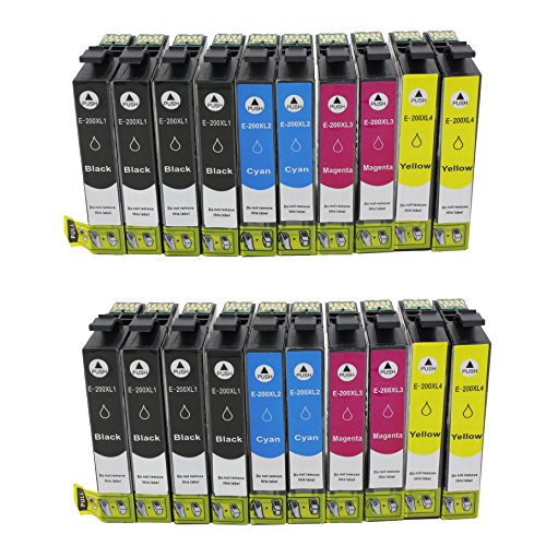 Hi Ink 20PK T200XL Ink Cartridges Replacement for Epson T200xl for Epson XP-200 WF-2540 XP-300 WF-2530 XP-410 WF-2520 XP-400 XP-310 Printer (20 PACK)
