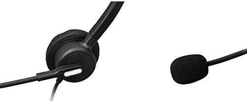 Comdio CH203VA1 Corded Call Center Telephone Headset Headphone with Mic + Volume Mute Control for Avaya 1416 2420 5410 Aastra 6757i Mitel 5330 NEC Asp thumbnail