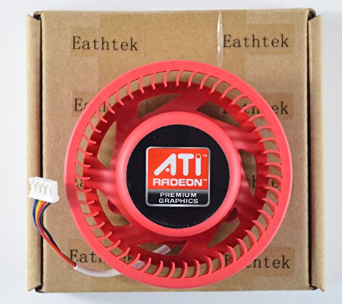 Eathtek New ATI Video Card 75mm Fan for HD 6990 6970 6950 6870 6850 5850 4870 5970 5870 5850 4890 5450 5650 4350