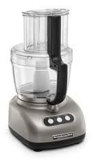 KitchenAid KFP720CU 7 Cup Food Processor with Mini Bowl and Blade, Contour Silver thumbnail