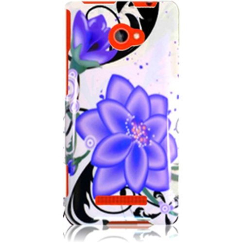Case Cover for HTC Windows Phone 8X/ 6990/ Zenith - Violet Lily