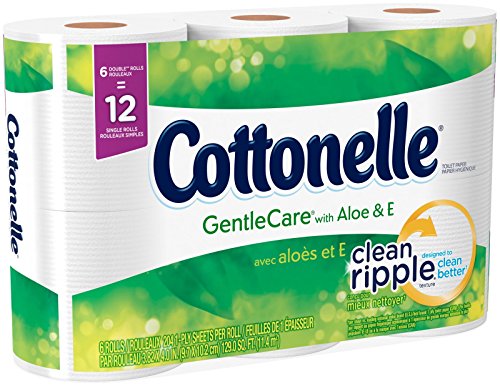 Cottonelle Toilet Paper Gentle Care with Aloe & E - 6 PK thumbnail