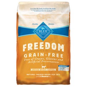 Blue Buffalo Blue Freedom Grain Free Indoor Mature Cat Chicken Recipe Dry Food -Chicken-11 Lb