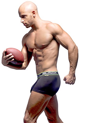 Andrew Christian Men's Collection Boxer Briefs, Black, Large thumbnail