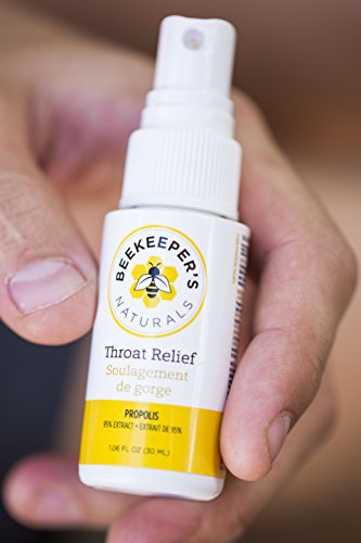 BEEKEEPER S NATURALS Propolis Throat Spray - 95% Bee Propolis Extract - Natural Immune Support & Sore Throat Relief - Antioxidants  Keto  Paleo  Glute thumbnail