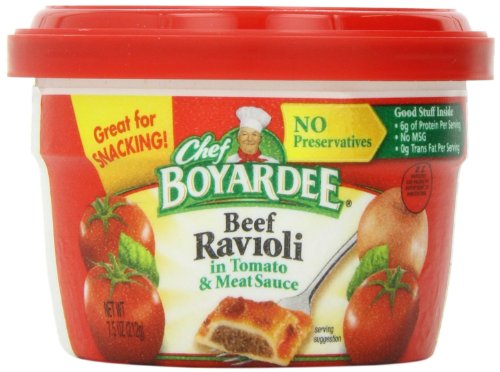 Chef Boyardee Beef in Tomato & Meat Sauce Ravioli, 7.5 Oz. (Pack of 12)