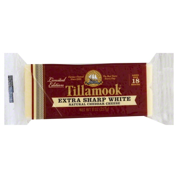 Tillamook, Extra Sharp White Natural Cheddar Cheese