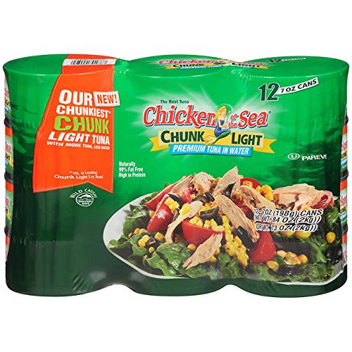 Chicken of the Sea Premium Chunk Light Tuna in Water, 12/7 Oz (pack of 2)