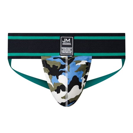 Roliyen Mens Double Thong Cotton Boxer Briefs Shorts Soft Bodybuilding Pouch Underpants
