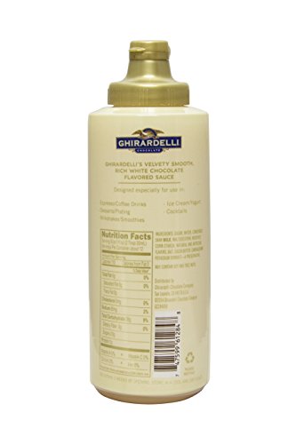 Ghirardelli - 16 Oz Chocolate, 17 Oz White Chocolate Flavored, 17 Oz Caramel Sauce Squeeze Bottle - Set of 3 - with Exclusive Measuring Shot Glass thumbnail