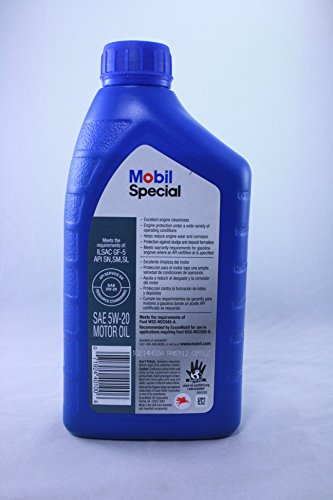 Mobil Special SAE 5W-20 Motor OIL 1 Quart (Case of 12) thumbnail