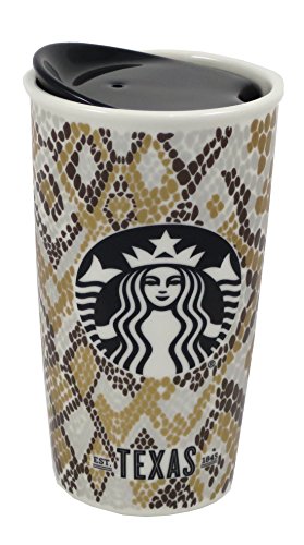 Starbucks 2015 City Collection Texas Ceramic Traveler Tumbler, 12 Fl Oz