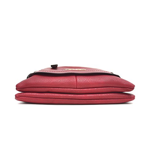 MMK Collection Fashion Crossbody Bag~Messenger Purse for Women~Designer Fashion Handbag (FM-8875-RD) thumbnail