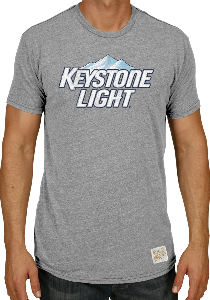 Keystone Light Brewing Company Retro Brand Vintage Beer Tri-Blend T-Shirt (S)