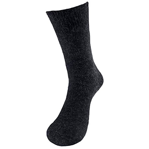 Evelots 4 Pairs Marled Crew Socks, Warm & Comfortable Winter, Assorted, Large thumbnail