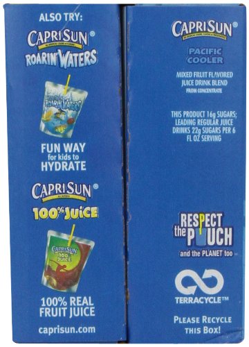 Capri Sun Pacific Cooler Juice Drink Blend, Mixed Fruit, 10 Ct, 6 Oz thumbnail