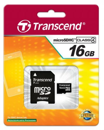 BlackBerry 8530 Curve Cell Phone Memory Card 16GB MicroSDHC Memory Card with SD Adapter