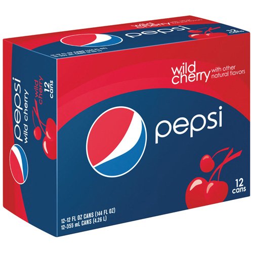 Pepsi Cola, Wild Cherry 12 - 12 Fl Oz (355 Ml) Cans 144 Fl Oz (4.26 Lt)