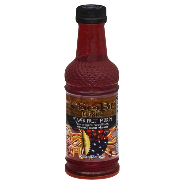 Sobe Elixir Power Fruit Punch Beverage 20 Fluid Ounce Bottle