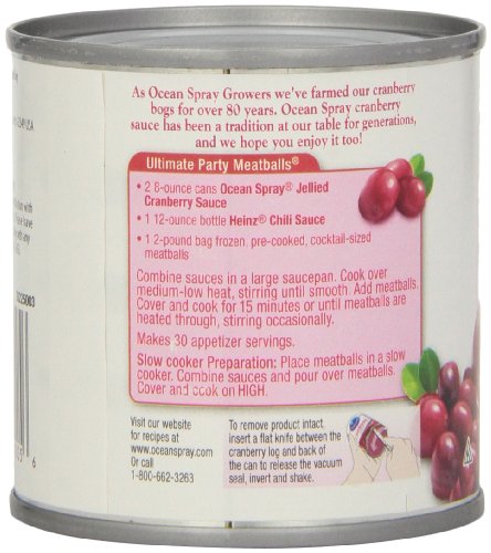 Ocean Spray Cranberry Jellied, 8-Ounce Cans (Pack of 24) thumbnail