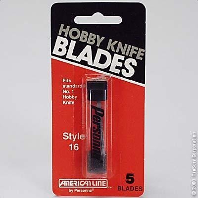 American Safety Razor #66-0516 5PK #16 Hobby Blade