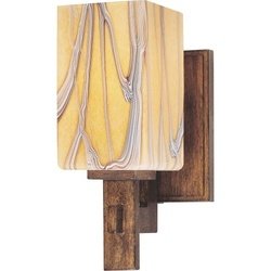 Minka Lavery 3251-208, Seco Oro Blown Glass Wall Sconce Lighting, 1 Light, 100 Total Watts, Bronze