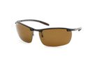 Ray-Ban 8306 082/83 Dark Carbon 8306 Carbon Lite Rimless Sunglasses Polarised Lens Category 3 thumbnail