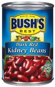 Bush's Best Dark Red Kidney Beans, 16 Oz (Pack of 8)