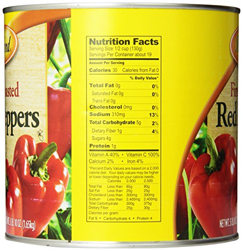 Roland Fire Roasted Red Peppers, 5 Pound 8 Ounce Can thumbnail