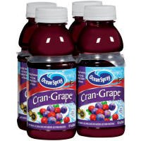 Ocean Spray Cran-Grape Juice 4 - 12 Oz (Pack of 6)