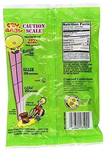 Cry Baby Extra Sour Bubble Gum (4 Oz Bags) 3 Pack .1 Pack thumbnail
