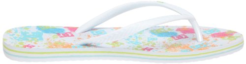 DC Women's Spray Graffik Flip-Flop,White/Ocean,10 M US thumbnail